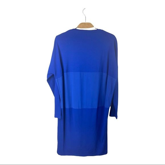 COS Smooth Jersey Cobalt Royal Blue Dress with Silk Back Panel Size M - Picture 3 of 11